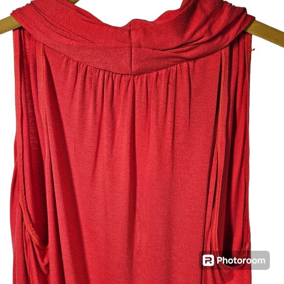 Max Studio Sleeveless V-Neck Top with Elastic Waist Women's Size Medium - Picture 5 of 10